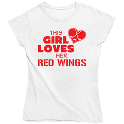 This Girl Loves Her Red Wings Hockey T Shirt - Detroit Red Wings Team Colors Ladies T Shirt This Girl Loves Her Red Wings Hockey T Shirt - Detroit Red Wings Team Colors Ladies T Shirt