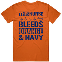 This Nurse Bleeds Orange and Navy Football T Shirt - Auburn Tiger Team Colors T Shirt This Nurse Bleeds Orange and Navy Football T Shirt - Auburn Tiger Team Colors T Shirt