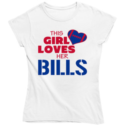 This Girl Loves Her Bills Football T Shirt - Buffalo Bills Team Colors Ladies T Shirt This Girl Loves Her Bills Football T Shirt - Buffalo Bills Team Colors Ladies T Shirt