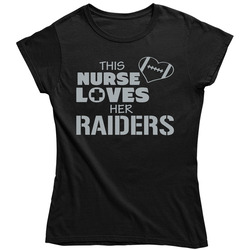 This Nurse Loves Her Raiders Football T Shirt - Oakland Raiders Team Colors Ladies T Shirt This Nurse Loves Her Raiders Football T Shirt - Oakland Raiders Team Colors Ladies T Shirt