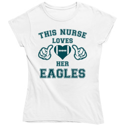 This Nurse Loves Her Eagles Football T Shirt - Philadelphia Eagles Team Colors Ladies T Shirt This Nurse Loves Her Eagles Football T Shirt - Philadelphia Eagles Team Colors Ladies T Shirt