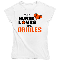 This Nurse Loves The Orioles Baseball T Shirt - Baltimore Orioles Team Colors Ladies T Shirt This Nurse Loves The Orioles Baseball T Shirt - Baltimore Orioles Team Colors Ladies T Shirt