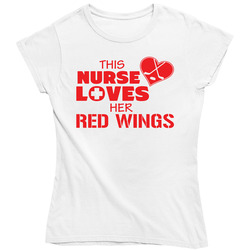 This Nurse Loves Her Red Wings Hockey T Shirt - Detroit Red Wings Team Colors Ladies T Shirt This Nurse Loves Her Red Wings Hockey T Shirt - Detroit Red Wings Team Colors Ladies T Shirt