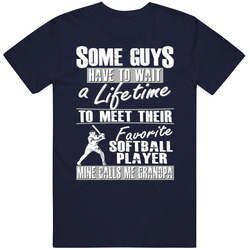 My Favorite Softball Player Calls Me Grandpa T Shirt My Favorite Softball Player Calls Me Grandpa T Shirt