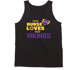 This Nurse Loves Her Vikings Football Tanktop This Nurse Loves Her Vikings Football Tanktop