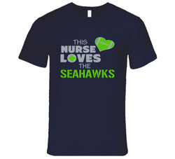 This Nurse Loves The Seahawks Football T Shirt - Seattle Seahawks Team Colors T Shirt This Nurse Loves The Seahawks Football T Shirt - Seattle Seahawks Team Colors T Shirt