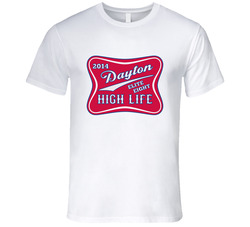 Dayton Flyers High Life Basketball T-Shirt - Morgan Miller T Shirt Dayton Flyers High Life Basketball T-Shirt - Morgan Miller T Shirt