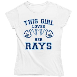 This Girl Loves Her Tampa Bay Rays Baseball Heart Ladies T Shirt This Girl Loves Her Tampa Bay Rays Baseball Heart Ladies T Shirt