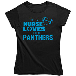 This Nurse Loves Her Panthers Football T Shirt - Carolina Panthers Team Colors Ladies T Shirt This Nurse Loves Her Panthers Football T Shirt - Carolina Panthers Team Colors Ladies T Shirt
