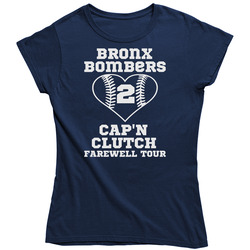 New York Yankees - Derek Jeter Retirement Farewell Tour - Ladies Fitted Baseball Ladies T Shirt