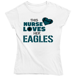 This Nurse Loves Her Eagles Football T Shirt - Philadelphia Eagles Team Colors Ladies T Shirt This Nurse Loves Her Eagles Football T Shirt - Philadelphia Eagles Team Colors Ladies T Shirt
