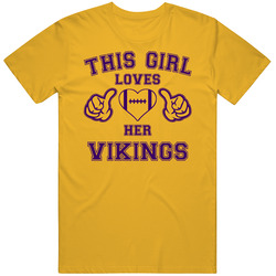 This Girl Loves Her Minnesota Vikings T Shirt This Girl Loves Her Minnesota Vikings T Shirt