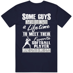 My Favorite Softball Player Calls Me Dad T Shirt My Favorite Softball Player Calls Me Dad T Shirt