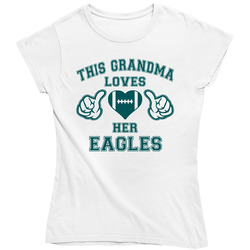 This Grandma Loves Her Eagles Football Ladies T Shirt This Grandma Loves Her Eagles Football Ladies T Shirt