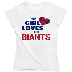 This Girl Loves Her Ny Giants Football Ladies T Shirt