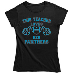 This Teacher Loves Her Panthers Ladies T Shirt