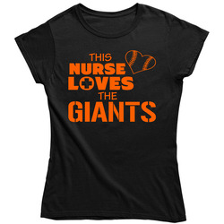 This Nurse Loves The Giants Baseball Ladies T Shirt