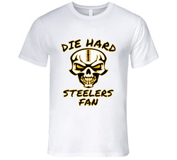 Die Hard Steelers Fan Football T Shirt - Pittsburgh Steelers Team Colors T Shirt