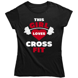 This Girl Loves Crossfit Gym Ladies T Shirt