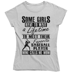 Baseball Mom Ladies T Shirt