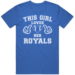 This Girl Loves Her Kansas City Royals Baseball Heart T Shirt