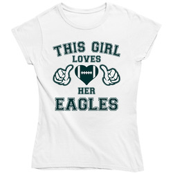 This Girl Loves Her Philadelphia Eagles Football Ladies T Shirt