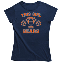 This Girl Loves Her Chicago Bears Football Ladies T Shirt