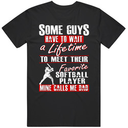 My Daughter is My Favorite Player Softball Mom T Shirt - Gift for Mom T Shirt
