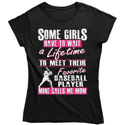 My Son is My Favorite Player Baseball Mom Shirt - Gift for Mom Ladies T Shirt