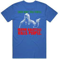Mario Balotelli Guns Kill People Italy Soccer T Shirt