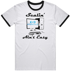 Ss Scalin' Ain't Easy Ringer T Shirt