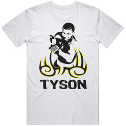 Mike Tyson Tattoo And Silhouette T Shirt Mike Tyson Tattoo And Silhouette T Shirt