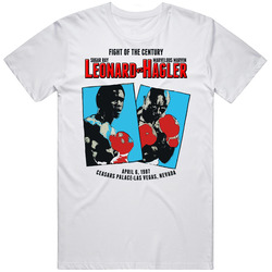 Sugar Ray Leonard Vs Vs Hagler Retro Boxing T Shirt