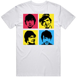 The Monkees Warhol Music Retro T Shirt The Monkees Warhol Music Retro T Shirt