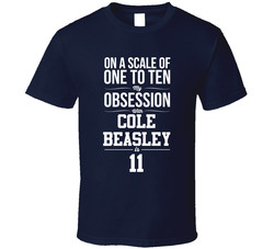 On A Scale Of One To Ten My Obsession With Cole Beasley Is 11 Dallas Football Fan T Shirt On A Scale Of One To Ten My Obsession With Cole Beasley Is 11 Dallas Football Fan T Shirt