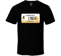 Lynch Nebraska Custom Name License Plate Customizable T Shirt Lynch Nebraska Custom Name License Plate Customizable T Shirt
