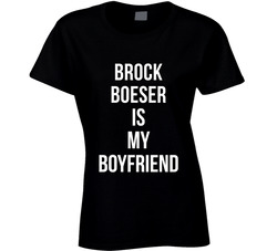 Brock Boeser Is My Boyfriend Vancouver Hockey Team Fan Ladies T Shirt