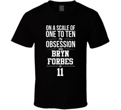 On A Scale Of One To Ten My Obsession With Bryn Forbes Is 11 San Antonio Basketball Fan T Shirt