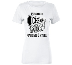 Proud Cheer Mom Ladies T Shirt