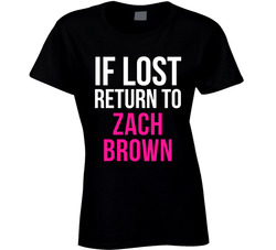 If Lost Return To Zach Brown Washington Football Team Fan Ladies T Shirt