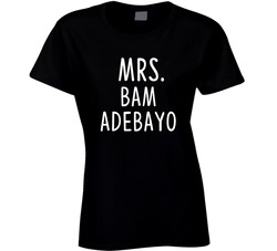 Mrs Bam Adebayo Miami Basketball Team Fan Ladies T Shirt