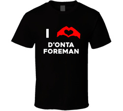I Heart D'onta Foreman Houston Football Team Fan T Shirt