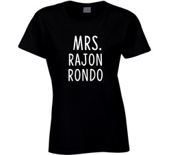 Mrs Rajon Rondo Chicago Basketball Team Fan Ladies T Shirt Mrs Rajon Rondo Chicago Basketball Team Fan Ladies T Shirt