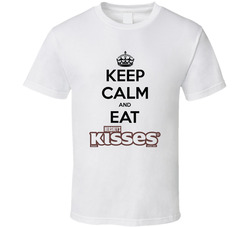 Keep Calm And Eat Hershey's Kisses Chocolate Bar T Shirt