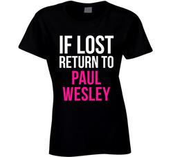 If Lost Return To Paul Wesley Male Actor Movie Fan Ladies T Shirt