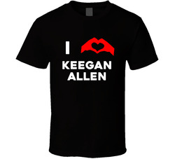 I Heart Keegan Allen Male Actor Movie Fan T Shirt