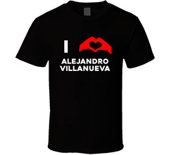 I Heart Alejandro Villanueva Pittsburgh Football Team Fan T Shirt