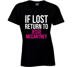 If Lost Return To Jesse Mccartney Male Actor Movie Fan Ladies T Shirt