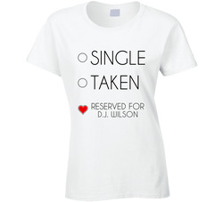 Single Taken Reserved For D.j. Wilson Milwaukee Basketball Team Fan Ladies T Shirt