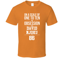 On A Scale Of One To Ten My Obsession With David Njoku Is 86 Cleveland Football Fan T Shirt On A Scale Of One To Ten My Obsession With David Njoku Is 86 Cleveland Football Fan T Shirt